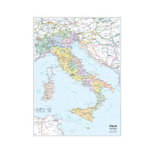 Carta geografica murale - carta,