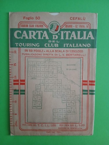 Carta italia del touring - del,