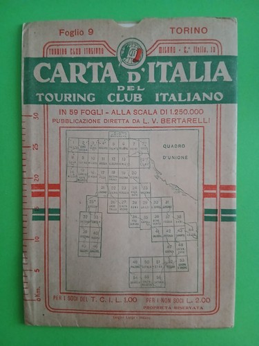 Carta italia del touring - carta,