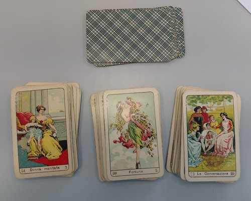 Mazzo carte vintage faustino - mazzo,