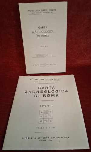 Carta archeologica roma - carta, di