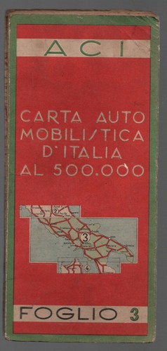 Carta automobilistica italia - automobilistica, d'italia