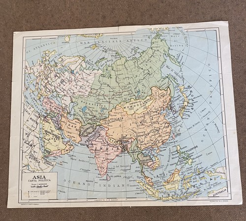 Cartine vintage anni asia - vintage, 70