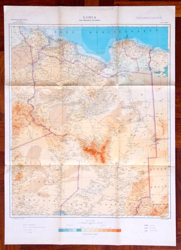Libia carta fisico - fisico, 70