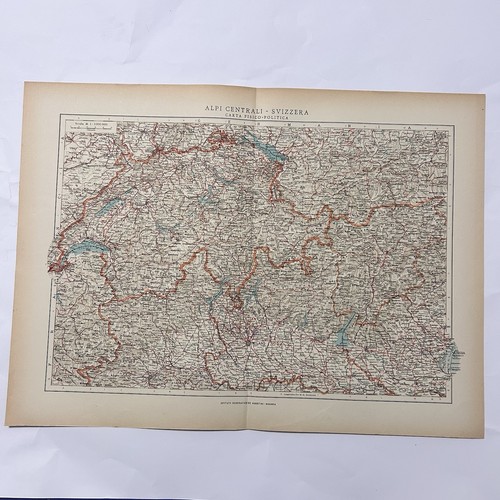 Carta alpi centrali svizzera - centrali,
