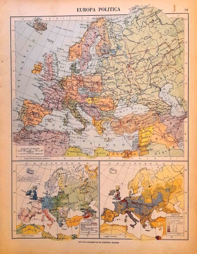 Europa carta geografica - carta,